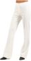Pinko Hoge Taille Wijde Broek White Dames - Thumbnail 3