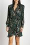 Pinko Korte Viscosejurk met Luipaardprint Multicolor Dames - Thumbnail 5
