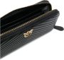 Pinko Quilted leren portemonnee met rits en Love Birds Diamond Cut plaque Black Dames - Thumbnail 2