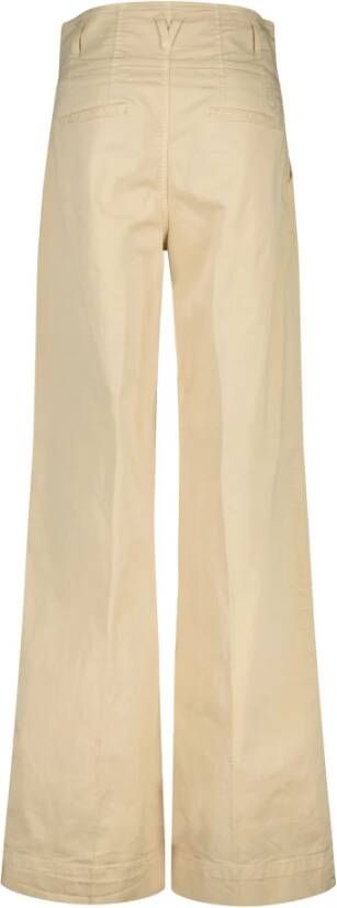 pinko Wide Trousers Beige Dames