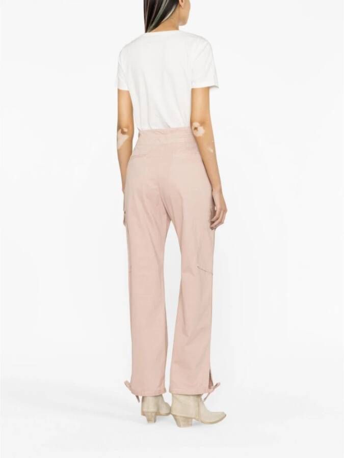 pinko Wide Trousers Beige Dames