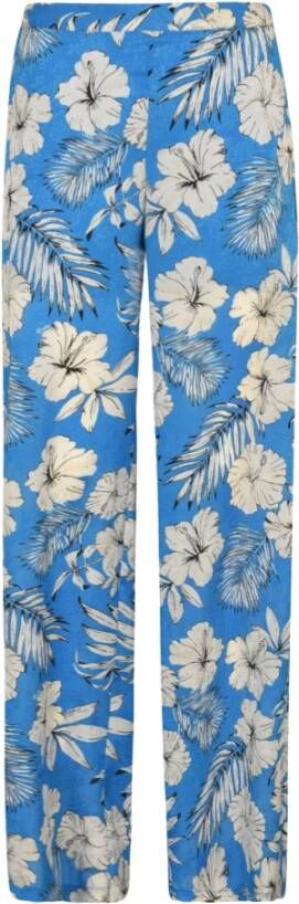pinko Wide Trousers Blauw Dames