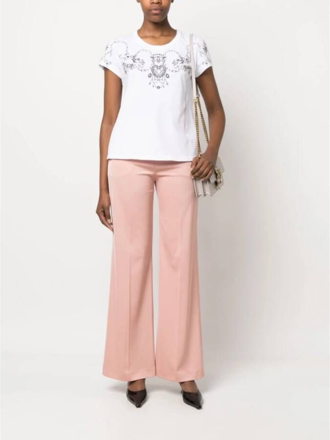 pinko Wide Trousers Roze Dames