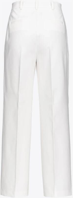 pinko Wide Trousers Wit Dames