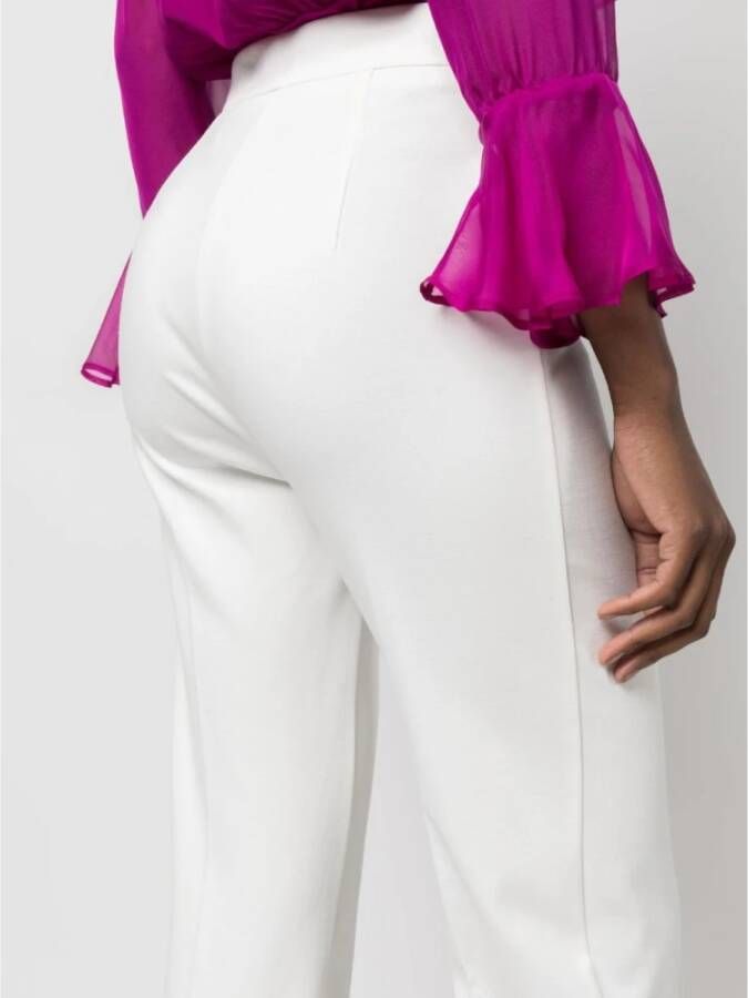 pinko Wide Trousers Wit Dames