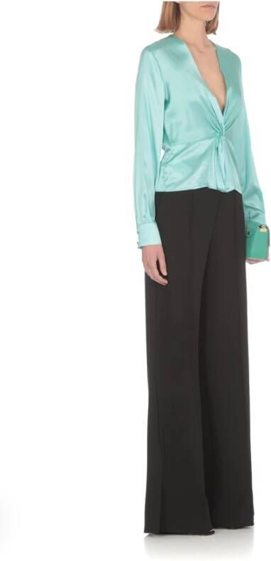 pinko Wide Trousers Zwart Dames