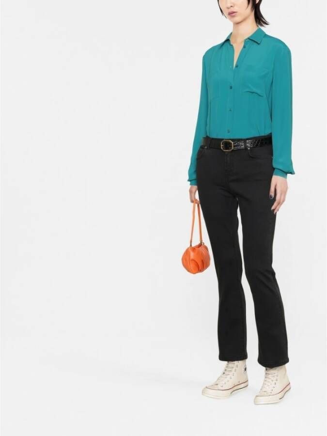 pinko Wide Trousers Zwart Dames