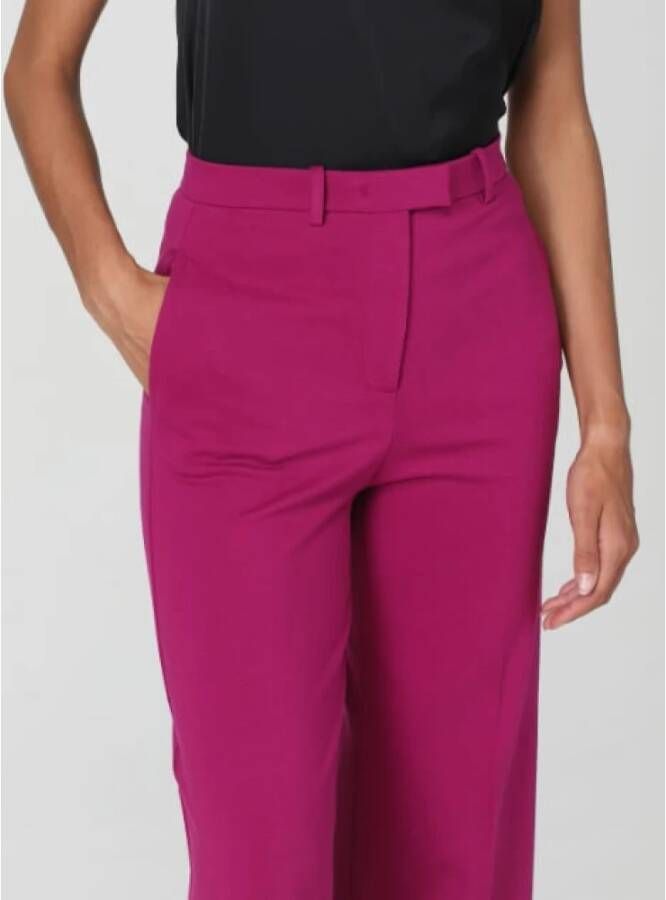 pinko Wijde Fuchsia Broek Paars Dames