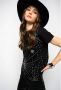 Pinko Zaccaria Jersey T-Shirt Black Dames - Thumbnail 1