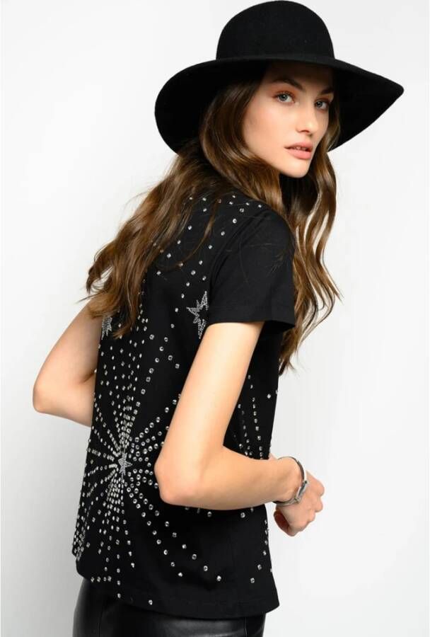 pinko Zaccaria Jersey T-Shirt Black Dames
