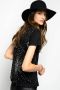 Pinko Zaccaria Jersey T-Shirt Black Dames - Thumbnail 2