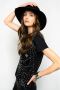 Pinko Zaccaria Jersey T-Shirt Black Dames - Thumbnail 3