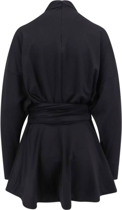 Pinko Zwarte Coltrui Jurk Black Dames