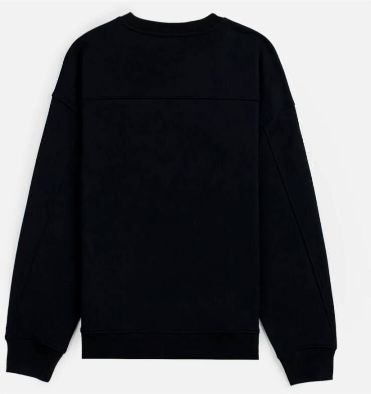 pinko Zwarte Logo Front Sweater Zwart Dames