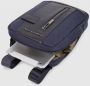 Piquadro Gerecyclede Stoffen iPad Mini Tas met AirPods Zak Blauw Heren - Thumbnail 3