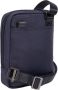 Piquadro Gerecyclede Stoffen iPad Mini Tas met AirPods Zak Blauw Heren - Thumbnail 4