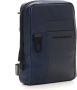 Piquadro Leather shoulder bag Blauw Heren - Thumbnail 2