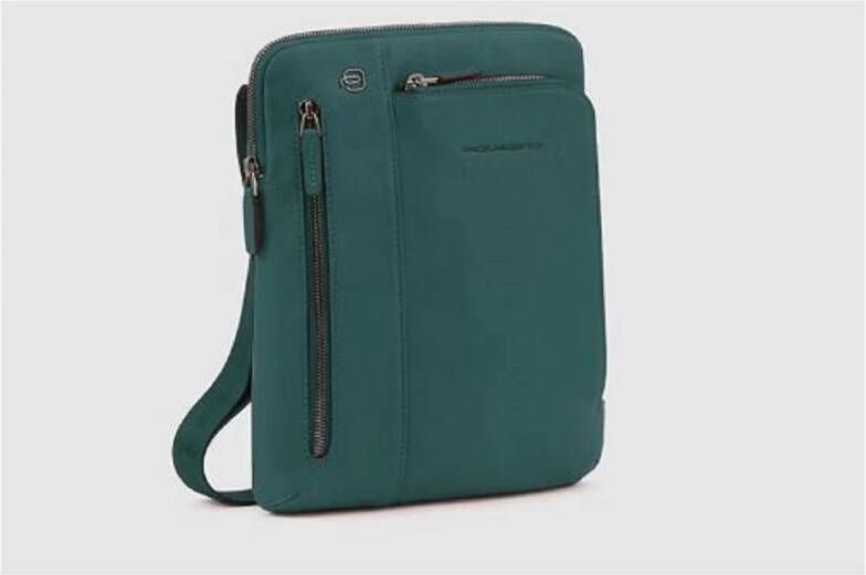Piquadro Men Bags Shoulder Bag Green Ss23 Groen Heren