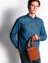 Piquadro Bruine schoudertas Herenstijl Brown Heren - Thumbnail 2