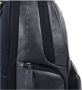 Piquadro Zwarte Leren Rugzak Emmer Tas Black Heren - Thumbnail 2
