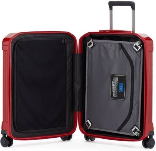 Piquadro Trolley Ultra Slim Vier -Weemed Bv4425Pql Rood Unisex