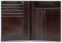 Piquadro Verticale Leren Portemonnee Donkerbruin Brown Heren - Thumbnail 2