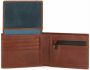 Piquadro Rfid Leren Portemonnee met Muntvak Brown Heren - Thumbnail 2