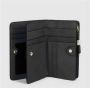 Piquadro Zwarte leren portemonnee RFID-bescherming Black Dames - Thumbnail 3