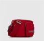 Piquadro Rode Stoffen Schoudertas Rfid Bescherming Red Dames - Thumbnail 2