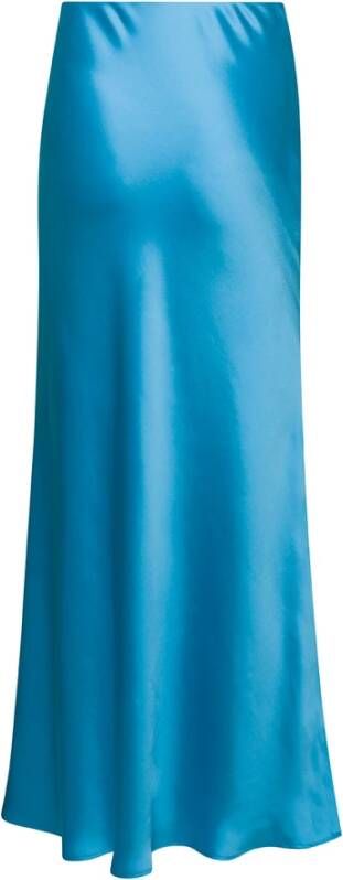 Plain Units Maxi Skirts Blauw Dames
