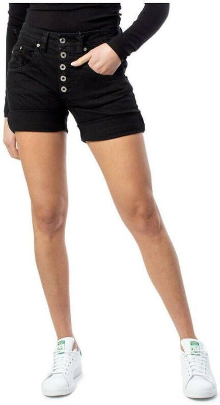 Please Stijlvolle zwarte korte broek Zwart Dames