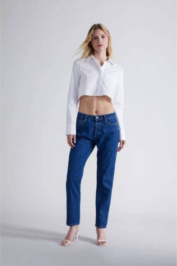 Please Stijlvolle Broek Blauw Dames