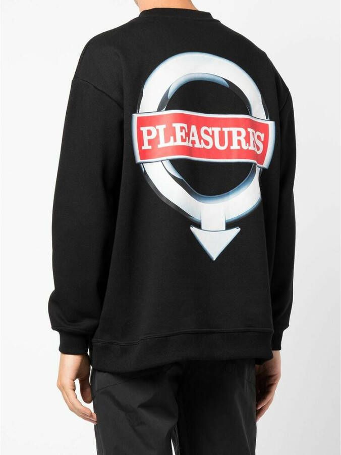 Pleasures P21F025 Sweatshirt Zwart Heren
