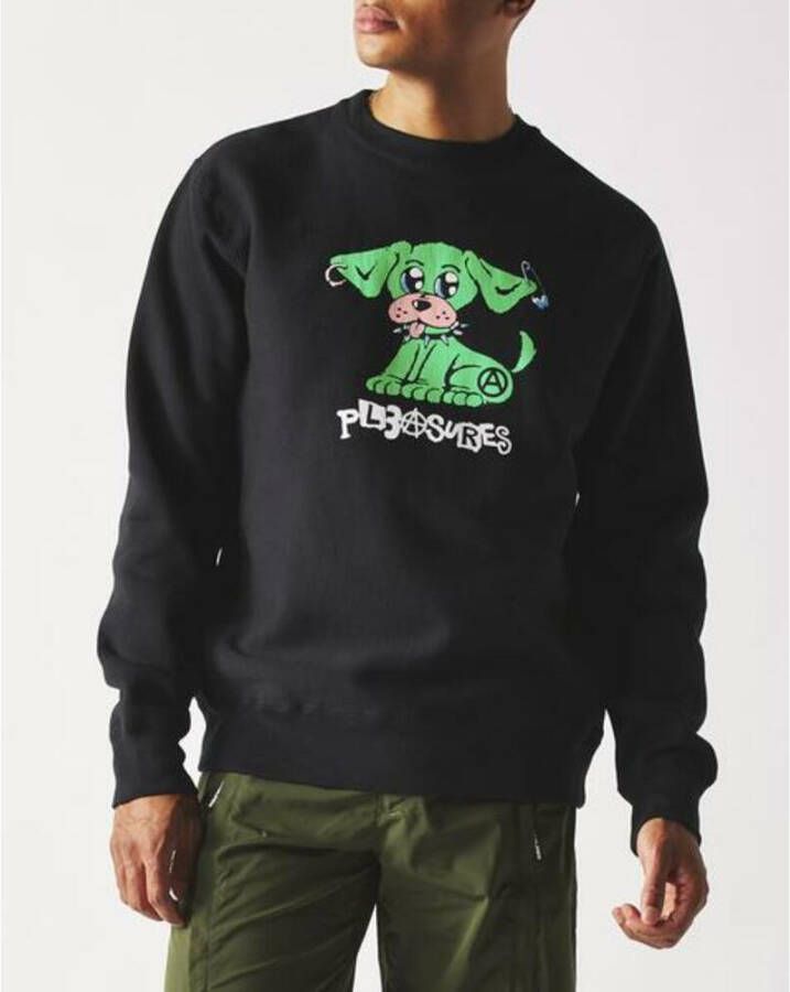 Pleasures P21F040 Sweatshirt Zwart Heren