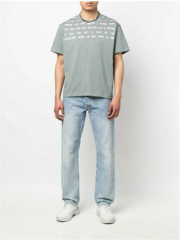 Pleasures P22Sp018 T-shirt Grijs Heren
