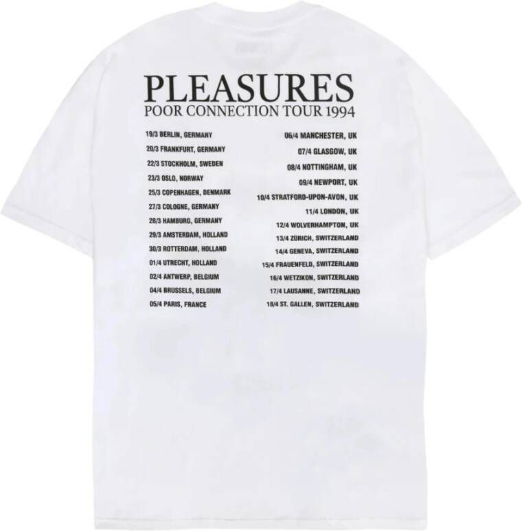 Pleasures T-Shirts Wit Heren