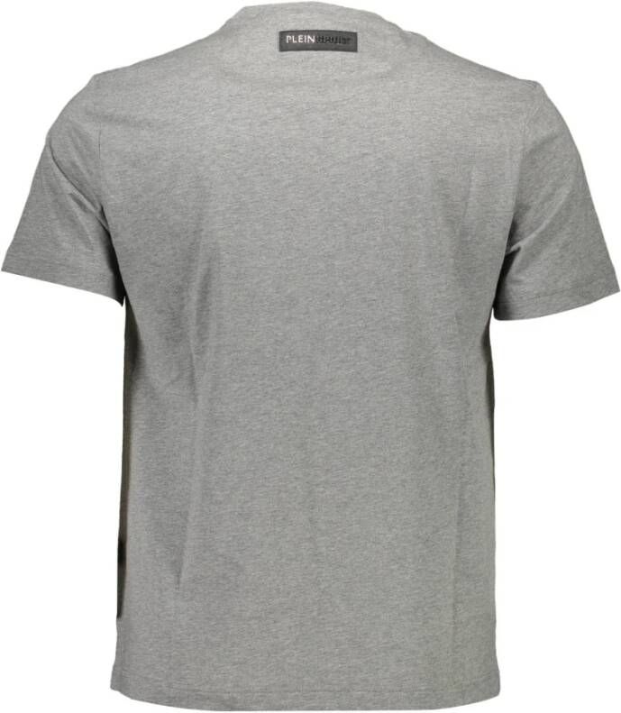 Plein Sport Grijze Katoenen T-Shirt met Print Grijs Heren