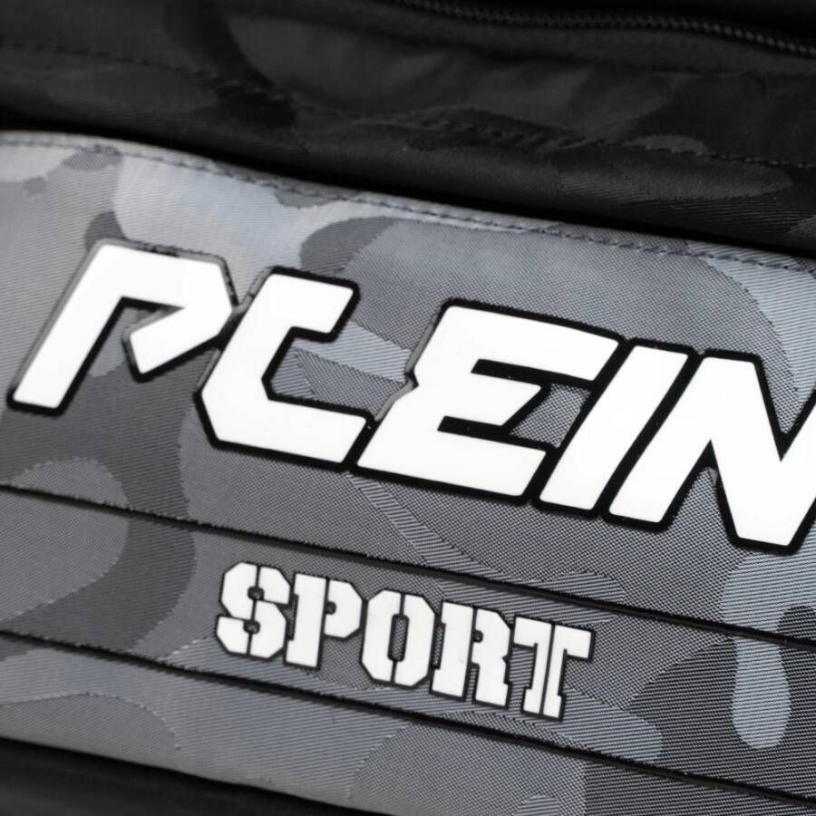 Plein Sport Sportieve Chic Handtas Grijs Unisex