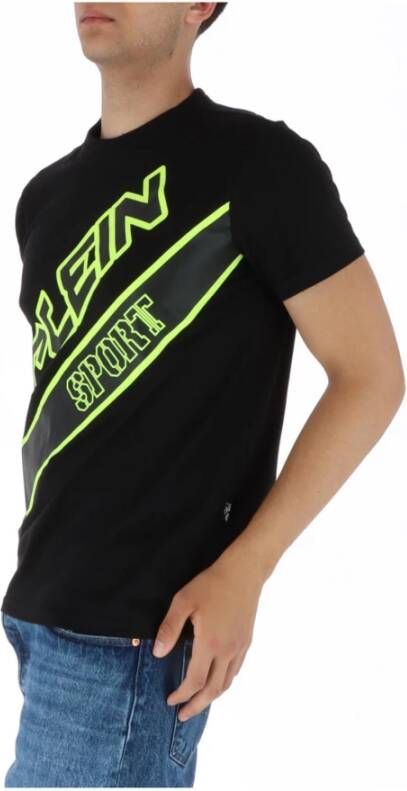 Plein Sport Heren Bedrukt T-shirt Black Heren