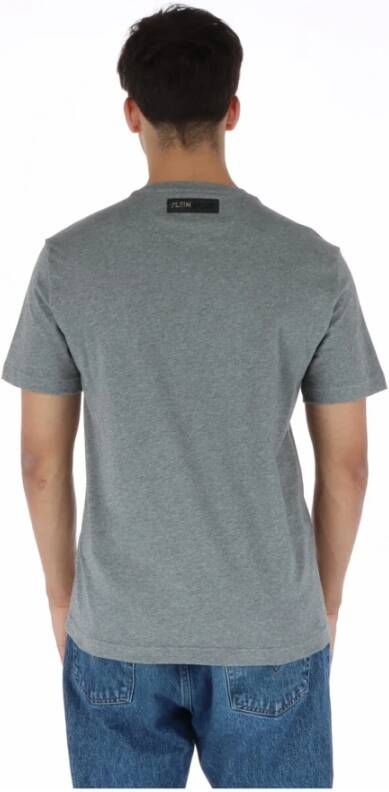 Plein Sport Heren Grijs Print T-shirt Grijs Heren