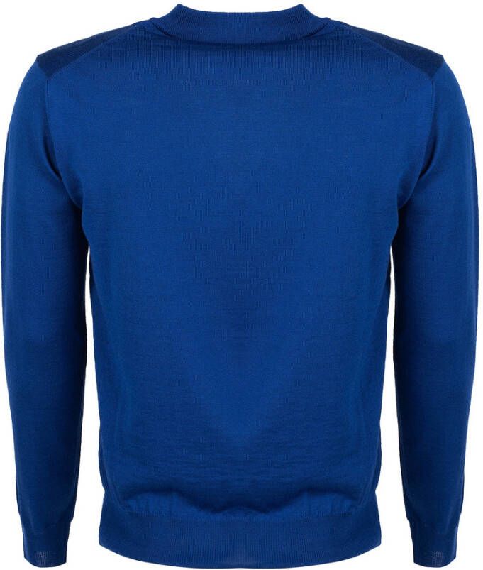 Plein Sport Heren Merinowollen Trui Blauw Heren