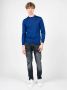Plein Sport Merinowollen Trui met Ronde Hals Blauw Heren - Thumbnail 2