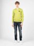 Plein Sport Merino Wol V-Hals Gebreide Trui Groen Heren - Thumbnail 2