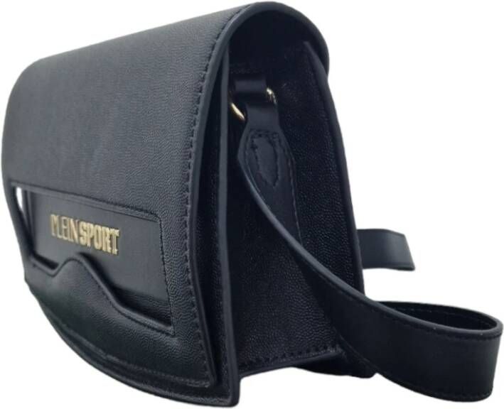 Plein Sport Zwarte schoudertas met gouden logo Zwart Dames