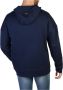 Plein Sport Blauwe Katoenen Sweater met Capuchon en Contrasterende Details Blauw Heren - Thumbnail 4