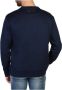 Plein Sport Blauwe Katoenen Trui Lange Mouwen Ronde Hals Print Logo Blauw Heren - Thumbnail 2