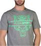 Plein Sport Grijze Katoenen T-Shirt met Contrasterende Details Grijs Heren - Thumbnail 3