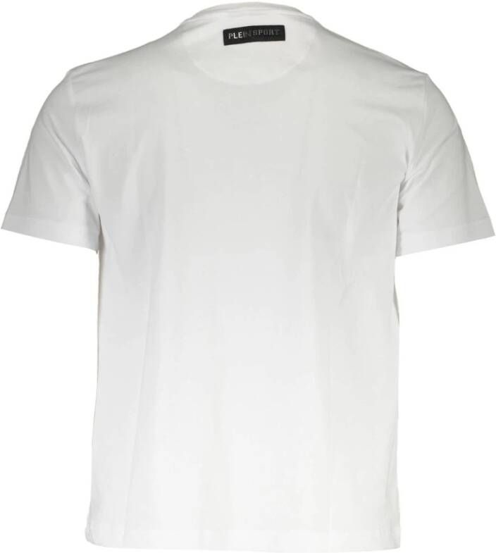Plein Sport Witte T-Shirt met Opvallende Print Wit Heren