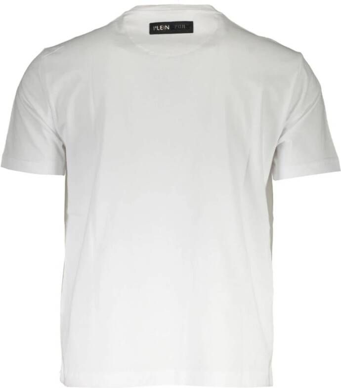 Plein Sport Wit Logo Print T-Shirt Wit Heren