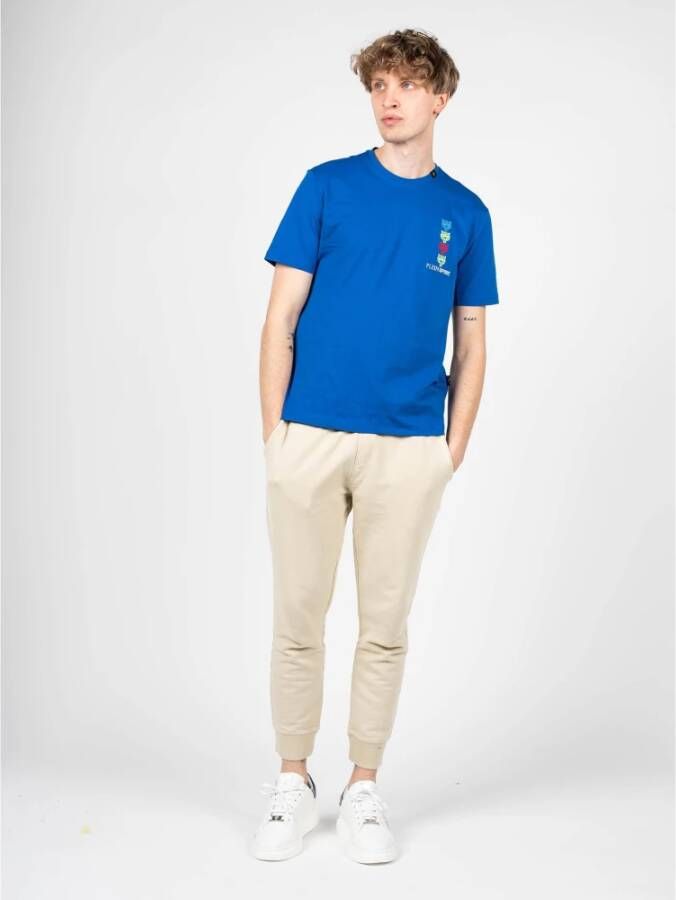 Plein Sport Simple Framelon T-shirt Blauw Heren